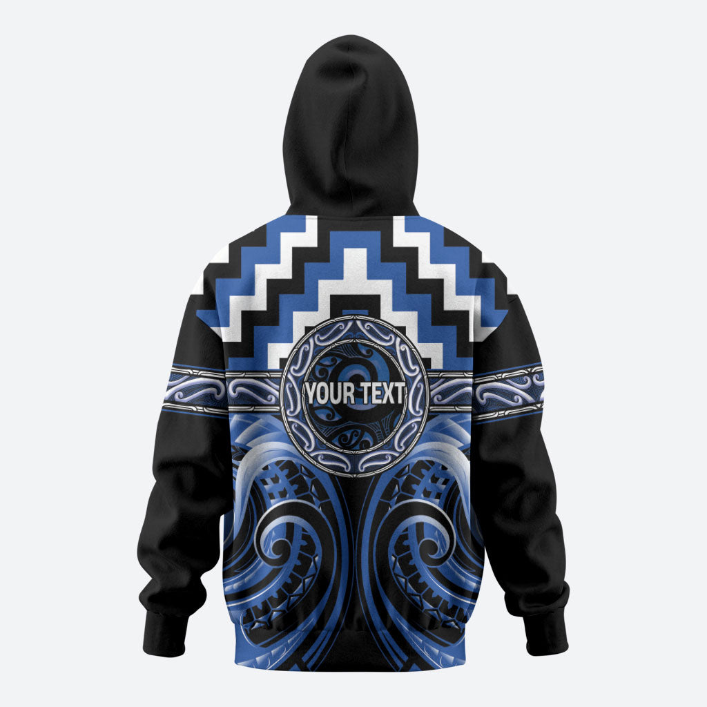 Aotearoa Ngati Ruanui Personalised Hoodie Maori Iwi Poutama Puhoro Tattoo LT14 - Polynesian Pride