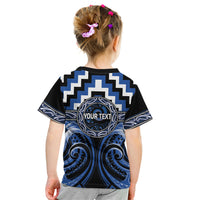 Aotearoa Ngati Ruanui Personalised Kid T Shirt Maori Iwi Poutama Puhoro Tattoo LT14 - Polynesian Pride