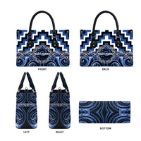 Aotearoa Ngati Ruanui Leather Bag Maori Iwi Poutama Puhoro Tattoo LT14 - Polynesian Pride