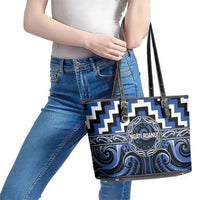 Aotearoa Ngati Ruanui Leather Tote Bag Maori Iwi Poutama Puhoro Tattoo LT14 - Polynesian Pride