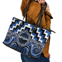 Aotearoa Ngati Ruanui Leather Tote Bag Maori Iwi Poutama Puhoro Tattoo LT14 - Polynesian Pride