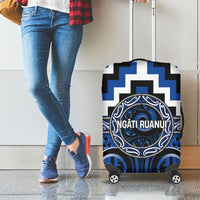 Aotearoa Ngati Ruanui Luggage Cover Maori Iwi Poutama Puhoro Tattoo LT14 - Polynesian Pride