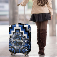 Aotearoa Ngati Ruanui Luggage Cover Maori Iwi Poutama Puhoro Tattoo LT14 - Polynesian Pride