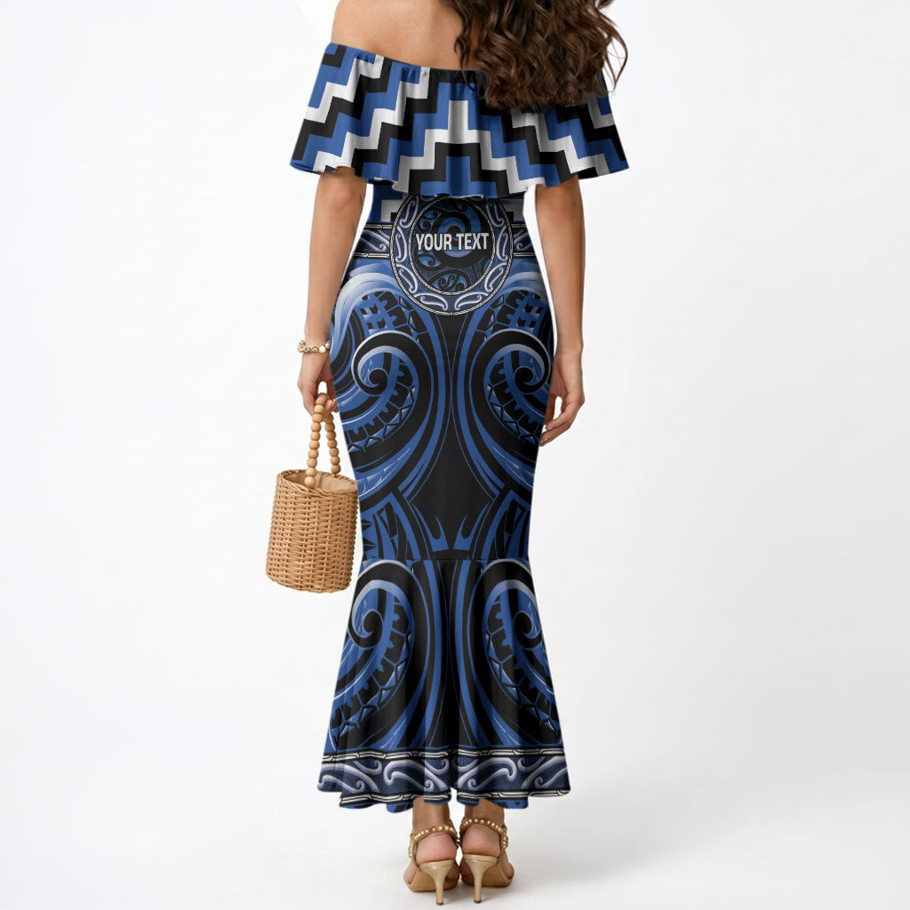 Aotearoa Ngati Ruanui Personalised Mermaid Dress Maori Iwi Poutama Puhoro Tattoo LT14 - Polynesian Pride