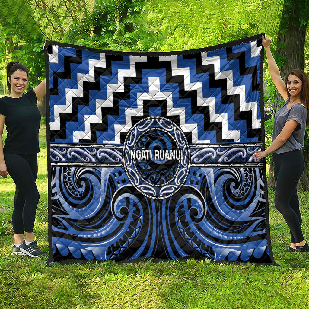 Aotearoa Ngati Ruanui Quilt Maori Iwi Poutama Puhoro Tattoo LT14 - Polynesian Pride