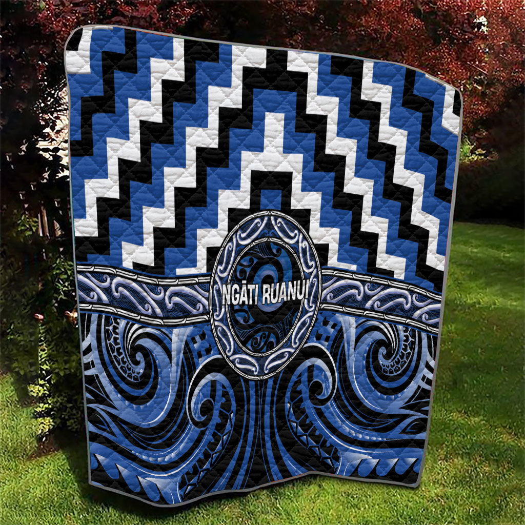 Aotearoa Ngati Ruanui Quilt Maori Iwi Poutama Puhoro Tattoo LT14 - Polynesian Pride