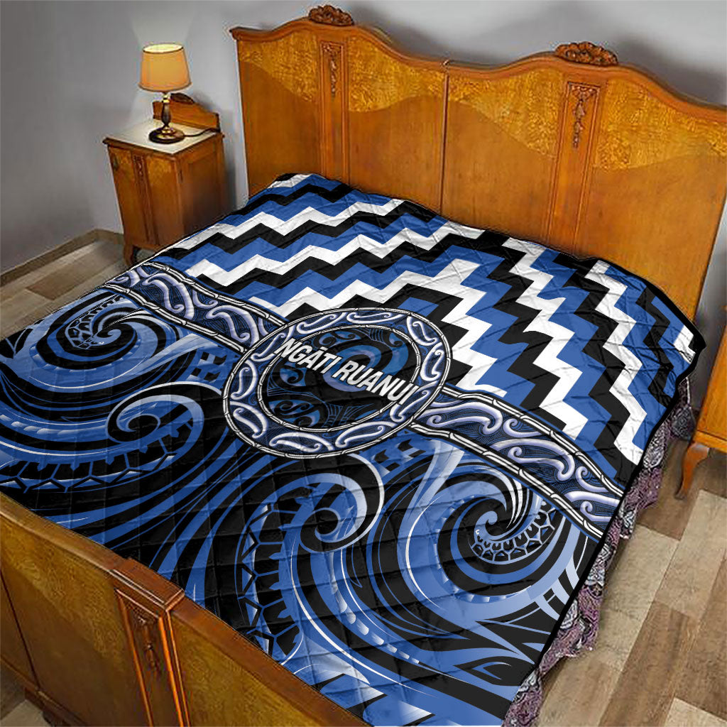 Aotearoa Ngati Ruanui Quilt Maori Iwi Poutama Puhoro Tattoo LT14 - Polynesian Pride