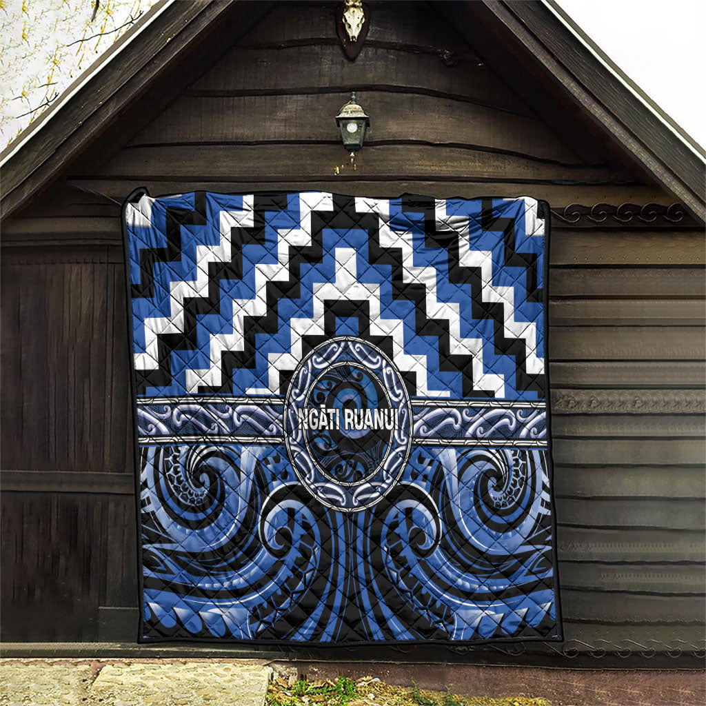 Aotearoa Ngati Ruanui Quilt Maori Iwi Poutama Puhoro Tattoo LT14 - Polynesian Pride