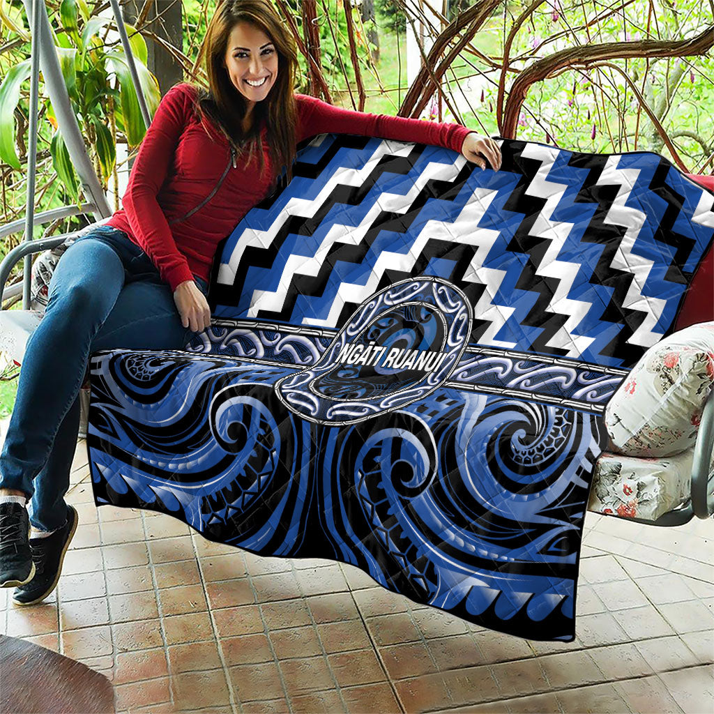 Aotearoa Ngati Ruanui Quilt Maori Iwi Poutama Puhoro Tattoo LT14 - Polynesian Pride