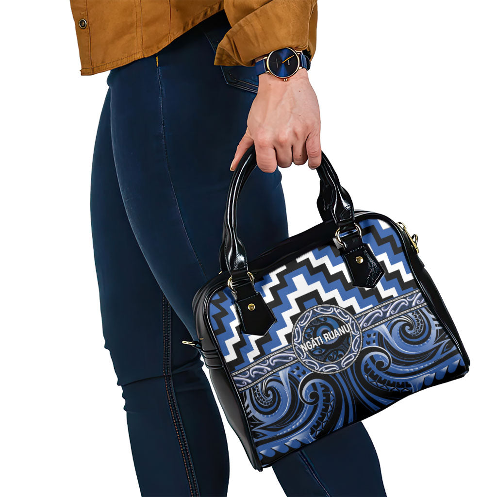 Aotearoa Ngati Ruanui Shoulder Handbag Maori Iwi Poutama Puhoro Tattoo LT14 - Polynesian Pride