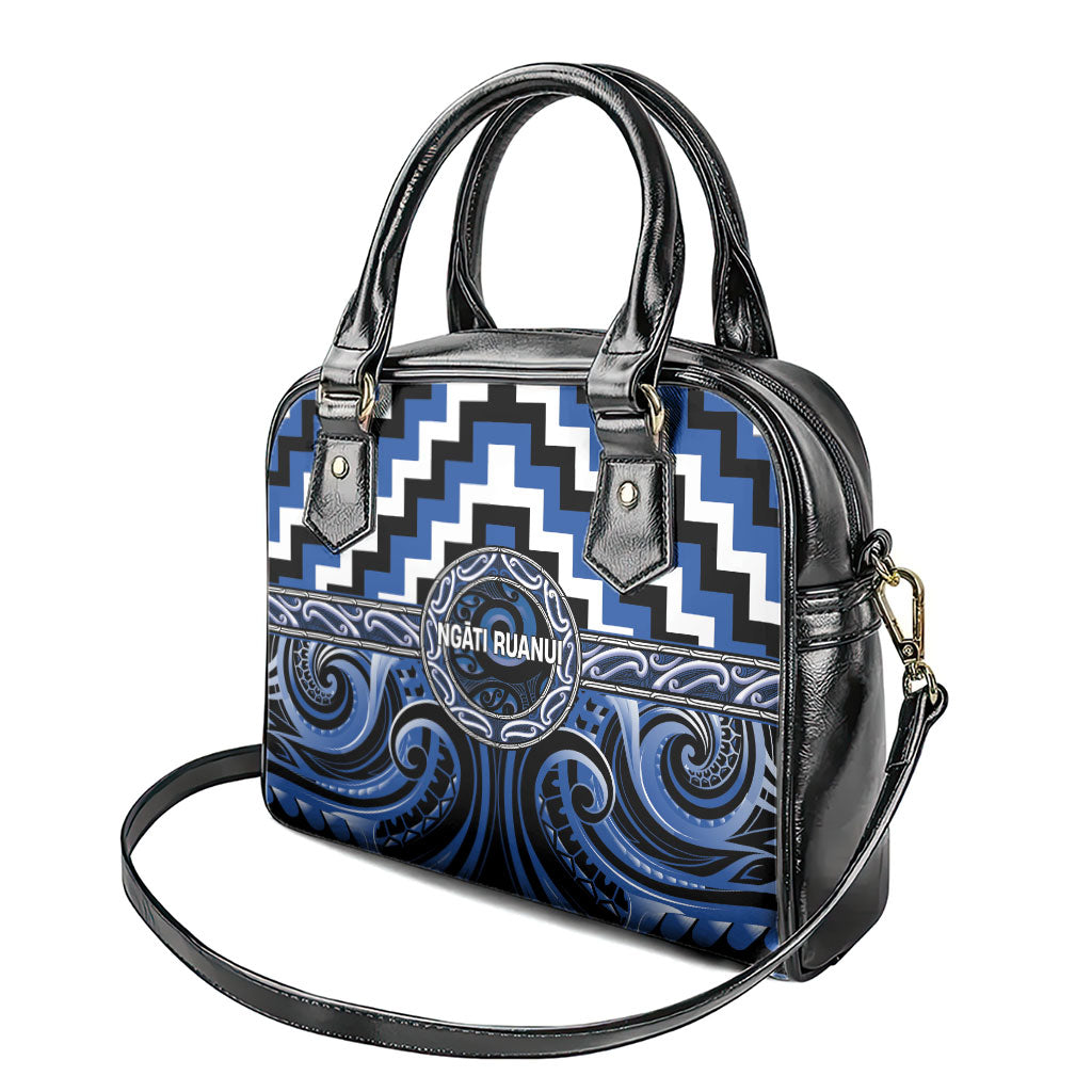 Aotearoa Ngati Ruanui Shoulder Handbag Maori Iwi Poutama Puhoro Tattoo LT14 - Polynesian Pride