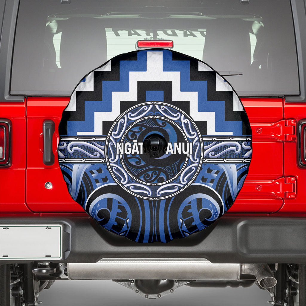 Aotearoa Ngati Ruanui Spare Tire Cover Maori Iwi Poutama Puhoro Tattoo LT14 - Polynesian Pride
