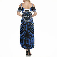 Aotearoa Ngati Ruanui Personalised Summer Maxi Dress Maori Iwi Poutama Puhoro Tattoo LT14 - Polynesian Pride