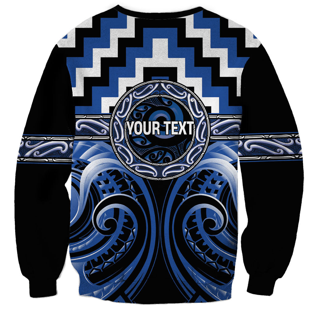 Aotearoa Ngati Ruanui Personalised Sweatshirt Maori Iwi Poutama Puhoro Tattoo LT14 - Polynesian Pride
