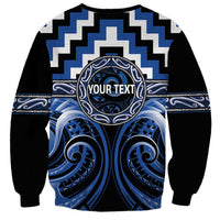 Aotearoa Ngati Ruanui Personalised Sweatshirt Maori Iwi Poutama Puhoro Tattoo LT14 - Polynesian Pride