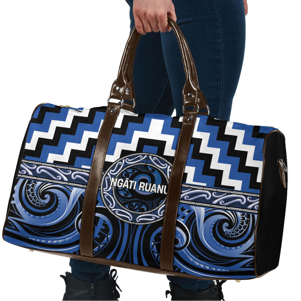 Aotearoa Ngati Ruanui Travel Bag Maori Iwi Poutama Puhoro Tattoo LT14 - Polynesian Pride
