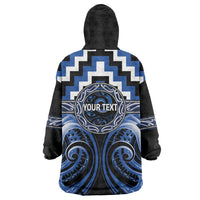 Aotearoa Ngati Ruanui Personalised Wearable Blanket Hoodie Maori Iwi Poutama Puhoro Tattoo LT14 - Polynesian Pride