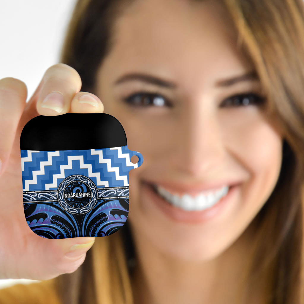 Aotearoa Ngaruahine AirPods Case Maori Iwi Poutama Puhoro Tattoo LT14 - Polynesian Pride