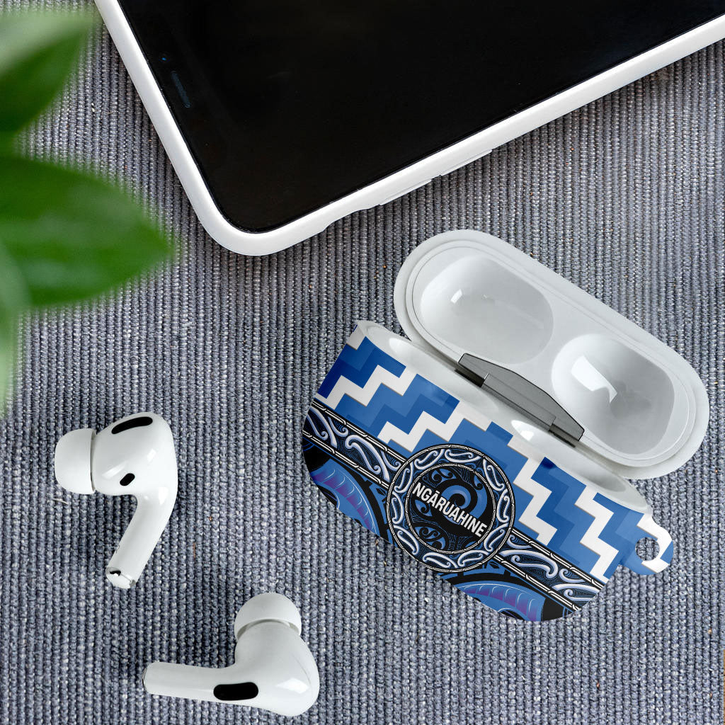 Aotearoa Ngaruahine AirPods Case Maori Iwi Poutama Puhoro Tattoo LT14 - Polynesian Pride