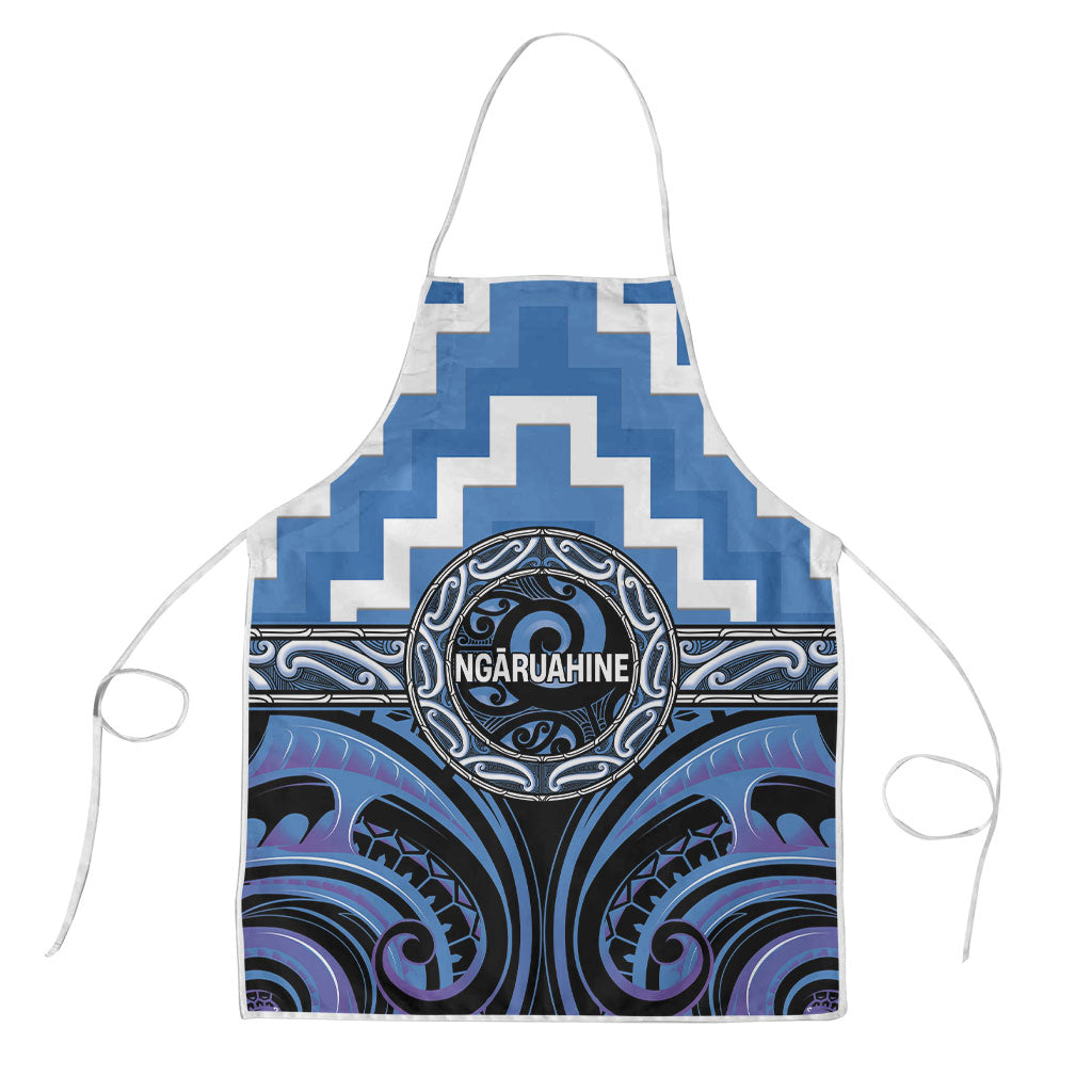Aotearoa Ngaruahine Apron Maori Iwi Poutama Puhoro Tattoo LT14 Blue - Polynesian Pride