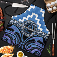 Aotearoa Ngaruahine Apron Maori Iwi Poutama Puhoro Tattoo LT14 Blue - Polynesian Pride