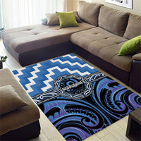 Aotearoa Ngaruahine Area Rug Maori Iwi Poutama Puhoro Tattoo LT14 - Polynesian Pride