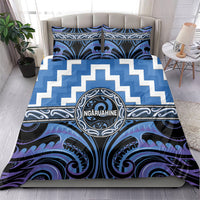 Aotearoa Ngaruahine Bedding Set Maori Iwi Poutama Puhoro Tattoo LT14 - Polynesian Pride