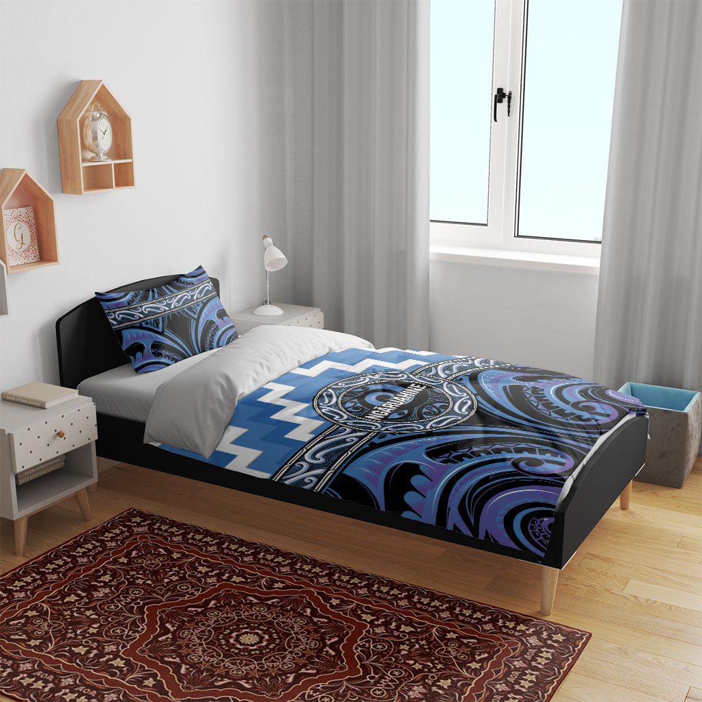 Aotearoa Ngaruahine Bedding Set Maori Iwi Poutama Puhoro Tattoo LT14 - Polynesian Pride