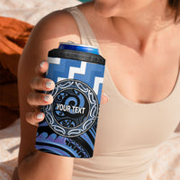 Aotearoa Ngaruahine Personalised 4 in 1 Can Cooler Tumbler Maori Iwi Poutama Puhoro Tattoo LT14 - Polynesian Pride