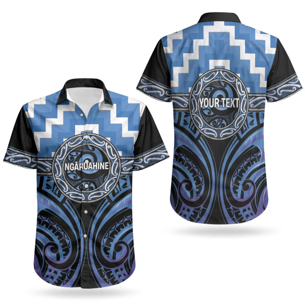 Aotearoa Ngaruahine Personalised Couples Matching Tank Maxi Dress and Hawaiian Shirt Maori Iwi Poutama Puhoro Tattoo LT14 - Polynesian Pride