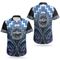 Aotearoa Ngaruahine Personalised Couples Matching Tank Maxi Dress and Hawaiian Shirt Maori Iwi Poutama Puhoro Tattoo LT14 - Polynesian Pride