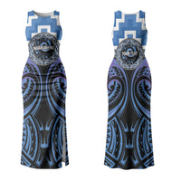Aotearoa Ngaruahine Personalised Couples Matching Tank Maxi Dress and Hawaiian Shirt Maori Iwi Poutama Puhoro Tattoo LT14 - Polynesian Pride