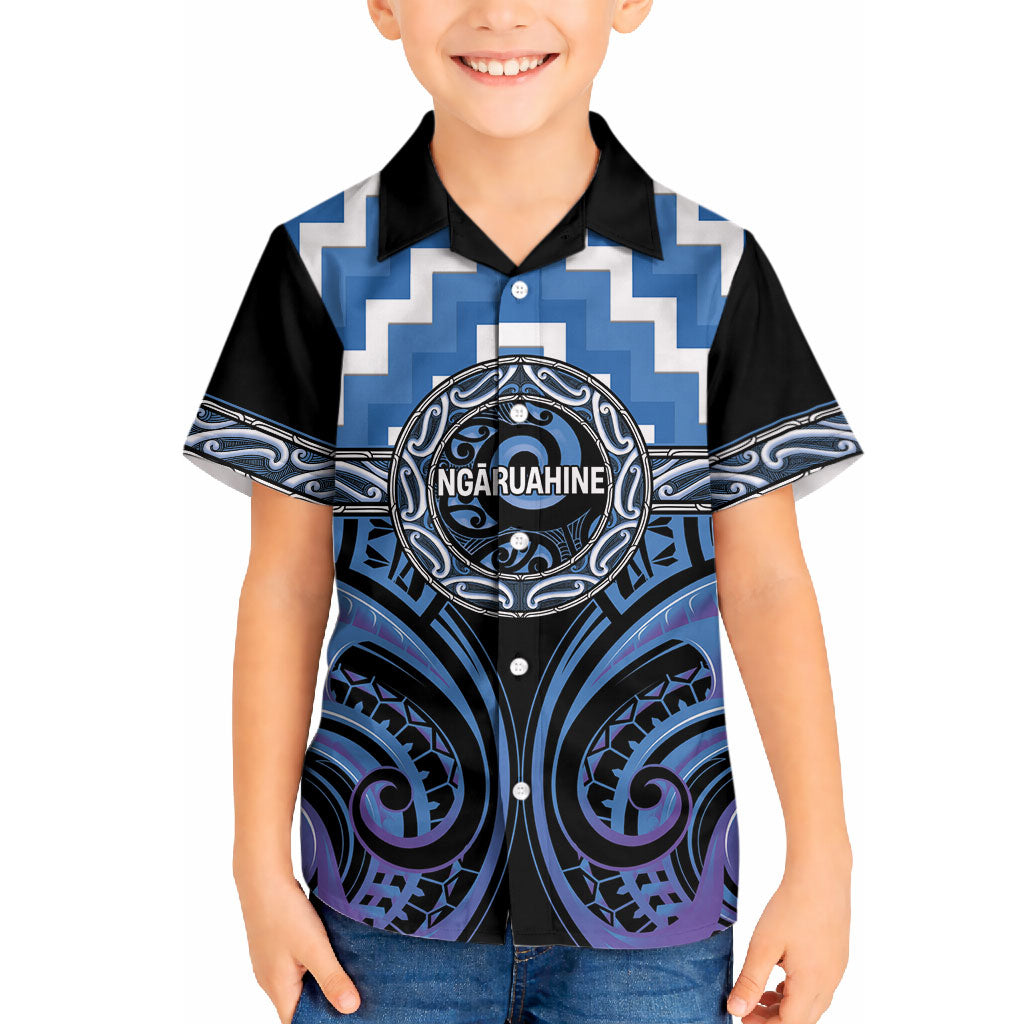 Aotearoa Ngaruahine Personalised Hawaiian Shirt Maori Iwi Poutama Puhoro Tattoo LT14 - Polynesian Pride