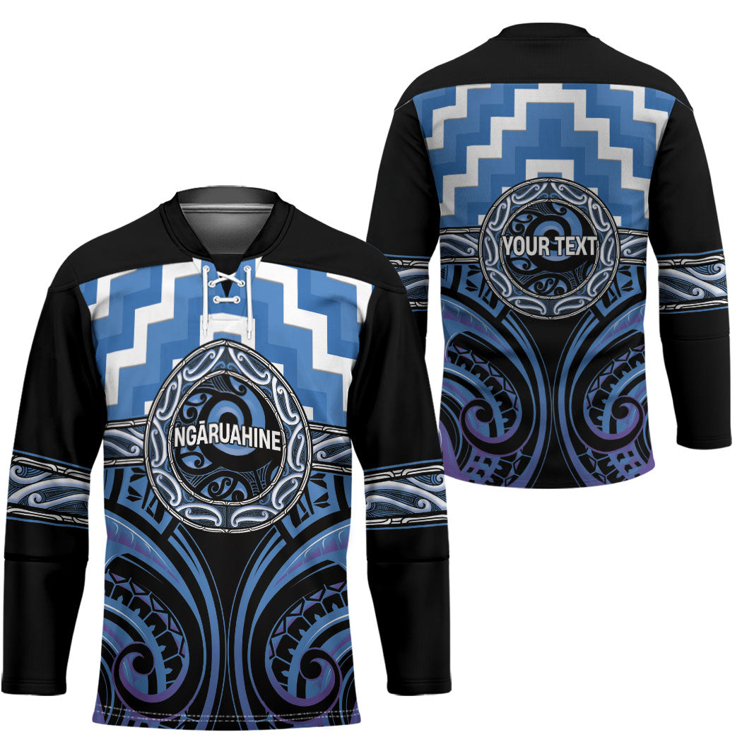 Aotearoa Ngaruahine Personalised Hockey Jersey Maori Iwi Poutama Puhoro Tattoo LT14 - Polynesian Pride