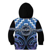 Aotearoa Ngaruahine Personalised Kid Hoodie Maori Iwi Poutama Puhoro Tattoo LT14 - Polynesian Pride
