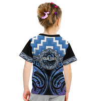 Aotearoa Ngaruahine Personalised Kid T Shirt Maori Iwi Poutama Puhoro Tattoo LT14 - Polynesian Pride