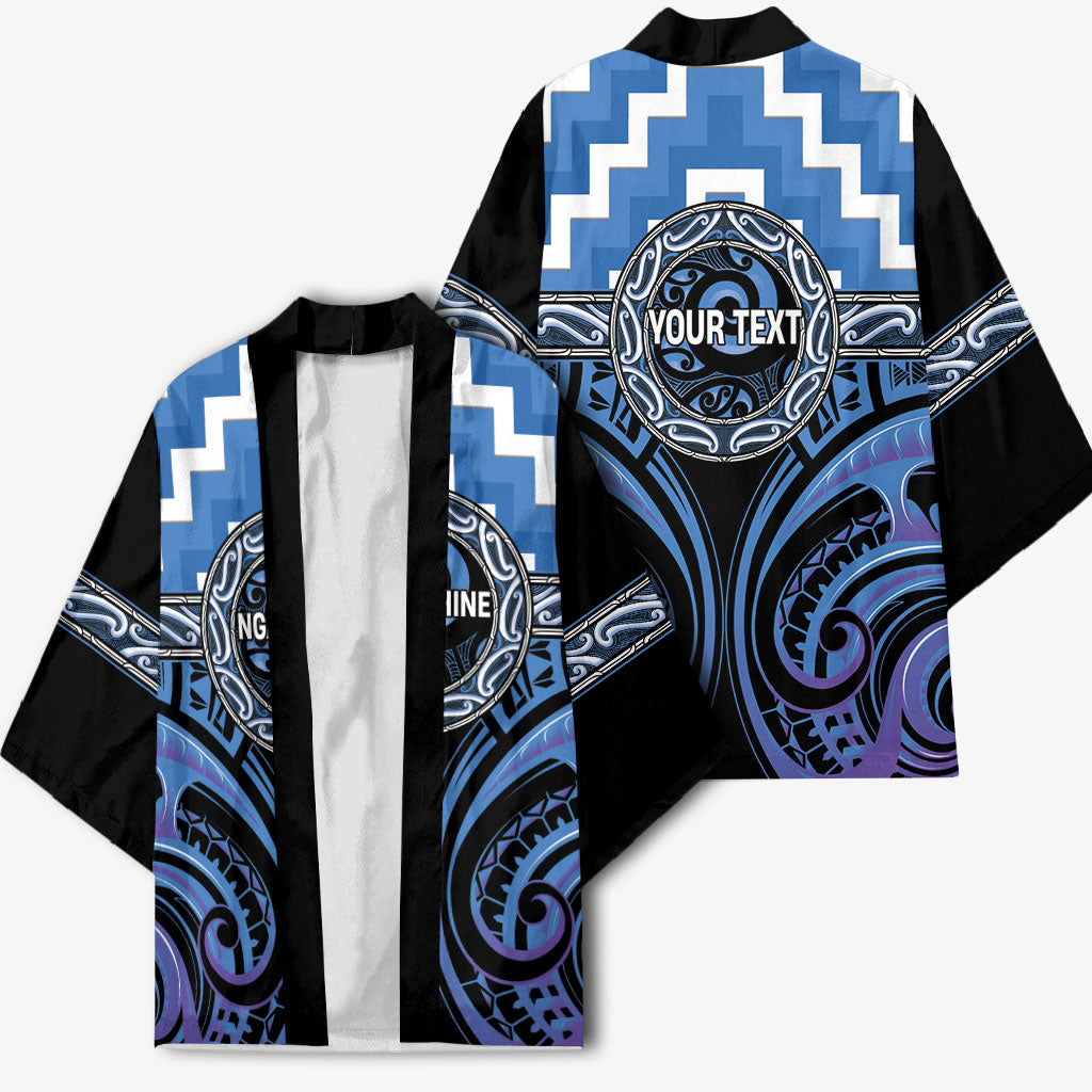 Aotearoa Ngaruahine Personalised Kimono Maori Iwi Poutama Puhoro Tattoo LT14 - Polynesian Pride
