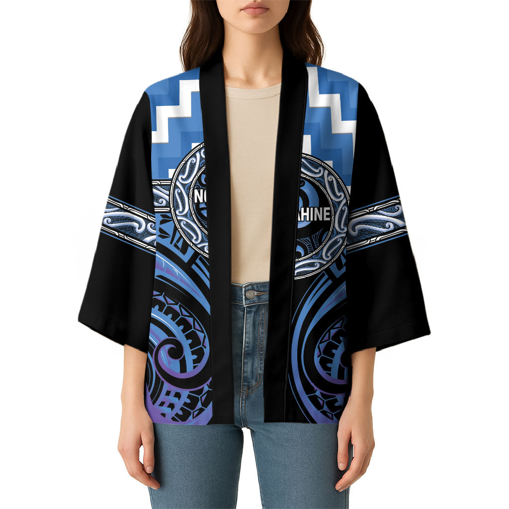Aotearoa Ngaruahine Personalised Kimono Maori Iwi Poutama Puhoro Tattoo LT14 - Polynesian Pride
