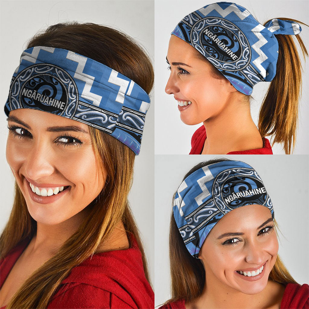 Aotearoa Ngaruahine Neck Gaiter Maori Iwi Poutama Puhoro Tattoo LT14 - Polynesian Pride