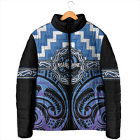 Aotearoa Ngaruahine Personalised Padded Jacket Maori Iwi Poutama Puhoro Tattoo LT14 - Polynesian Pride