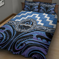 Aotearoa Ngaruahine Quilt Bed Set Maori Iwi Poutama Puhoro Tattoo LT14 - Polynesian Pride