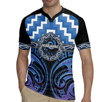 Aotearoa Ngaruahine Personalised Rugby Jersey Maori Iwi Poutama Puhoro Tattoo LT14 - Polynesian Pride