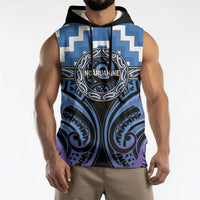 Aotearoa Ngaruahine Personalised Sleeveless Hoodie Maori Iwi Poutama Puhoro Tattoo LT14 - Polynesian Pride