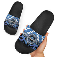 Aotearoa Ngaruahine Slide Sandals Maori Iwi Poutama Puhoro Tattoo LT14 - Polynesian Pride