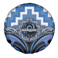 Aotearoa Ngaruahine Spare Tire Cover Maori Iwi Poutama Puhoro Tattoo LT14 - Polynesian Pride