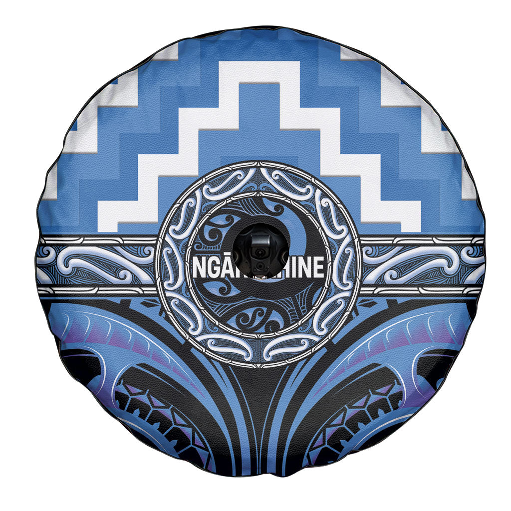 Aotearoa Ngaruahine Spare Tire Cover Maori Iwi Poutama Puhoro Tattoo LT14 - Polynesian Pride