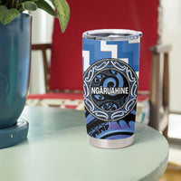 Aotearoa Ngaruahine Personalised Tumbler Cup Maori Iwi Poutama Puhoro Tattoo LT14 - Polynesian Pride