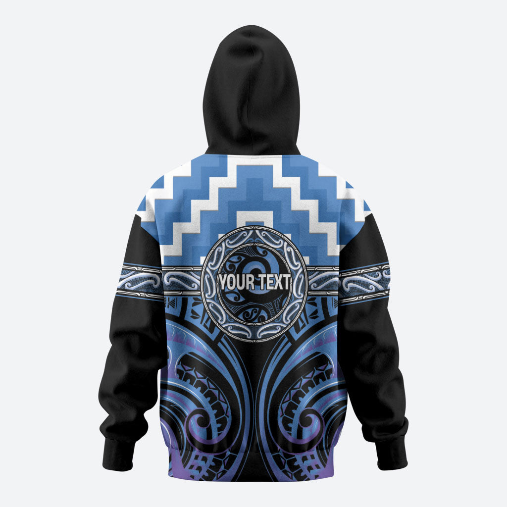Aotearoa Ngaruahine Personalised Zip Hoodie Maori Iwi Poutama Puhoro Tattoo LT14 - Polynesian Pride