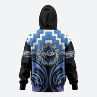 Aotearoa Ngaruahine Personalised Zip Hoodie Maori Iwi Poutama Puhoro Tattoo LT14 - Polynesian Pride