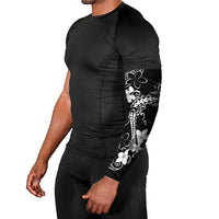 Black Hawaii Arm Sleeves Hammerhead Shark Tattoo Curve Polynesian - Polynesian Pride
